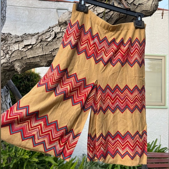 90s Missoni Chevron Striped Knit Skirt | Wool Blend | Made in Italy - Picture 12 of 12